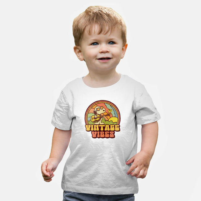Vintage Beagle-Baby-Basic-Tee-kg07