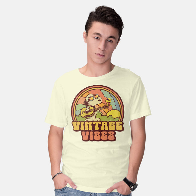 Vintage Beagle-Mens-Basic-Tee-kg07