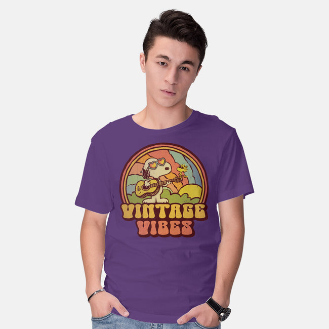 Vintage Beagle-Mens-Basic-Tee-kg07