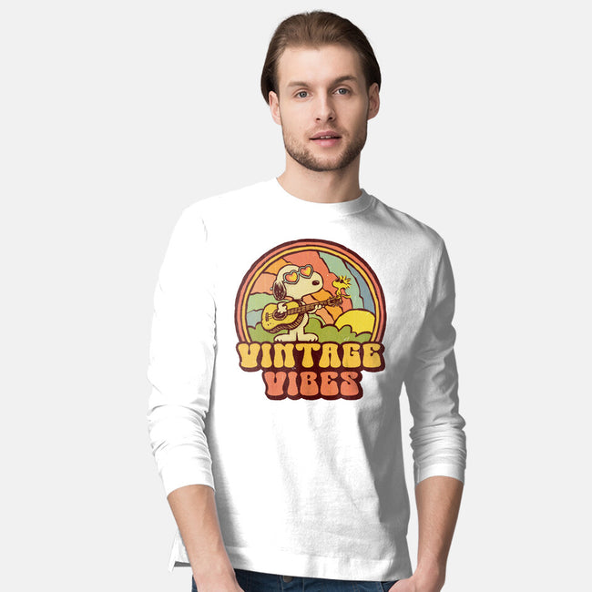 Vintage Beagle-Mens-Long Sleeved-Tee-kg07
