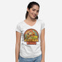 Vintage Beagle-Womens-V-Neck-Tee-kg07