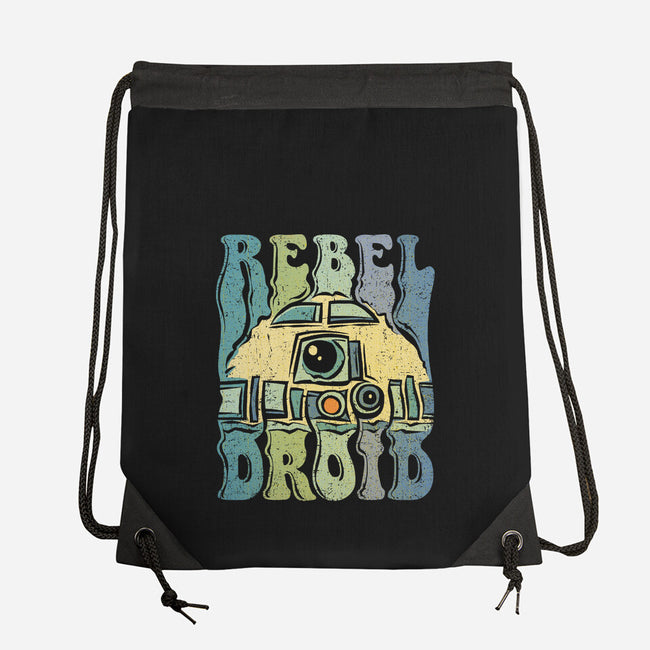 Vintage Droid-None-Drawstring-Bag-kg07