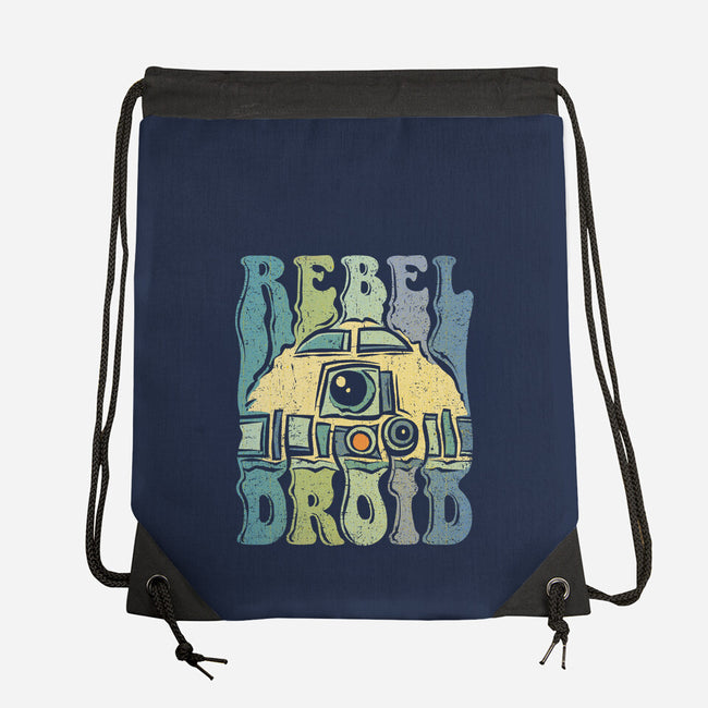 Vintage Droid-None-Drawstring-Bag-kg07