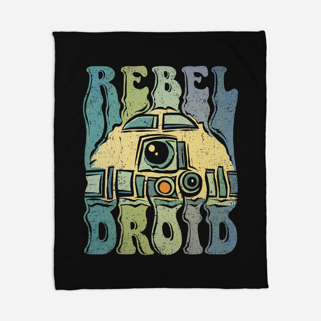 Vintage Droid-None-Fleece-Blanket-kg07