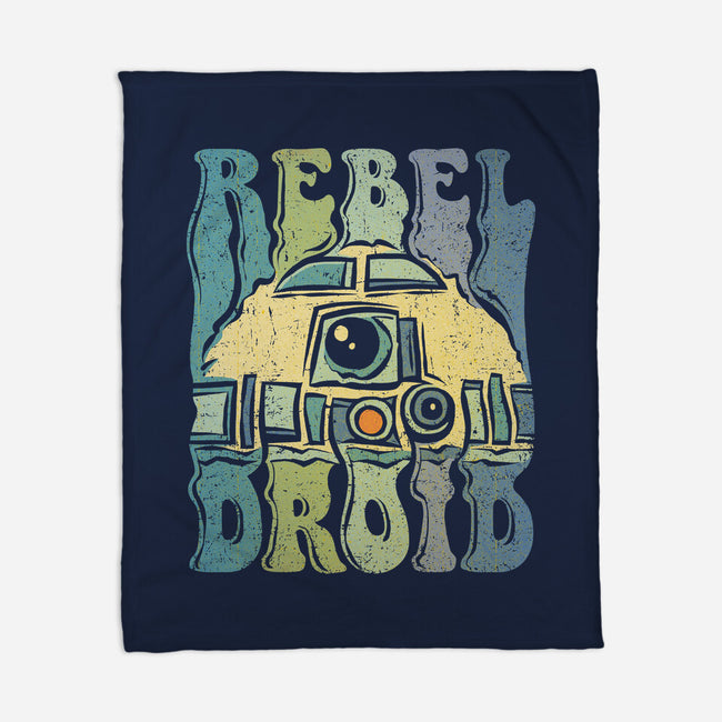 Vintage Droid-None-Fleece-Blanket-kg07