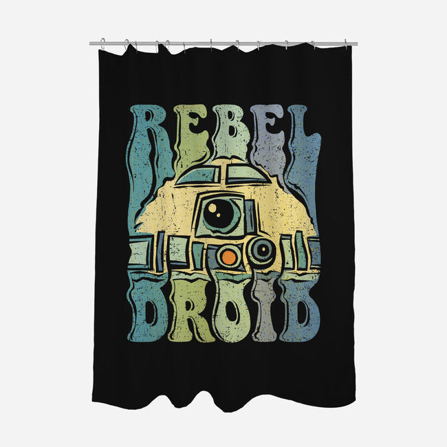 Vintage Droid-None-Polyester-Shower Curtain-kg07