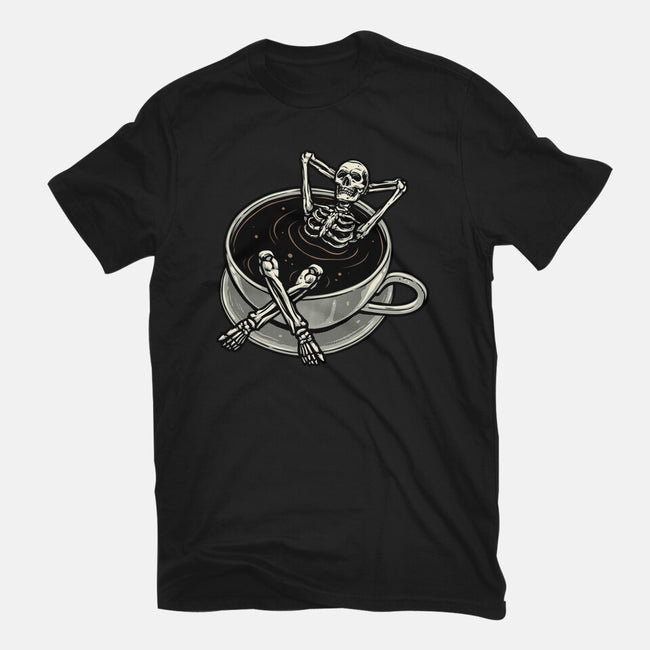 Coffee And Chill Vibes-Womens-Basic-Tee-momma_gorilla