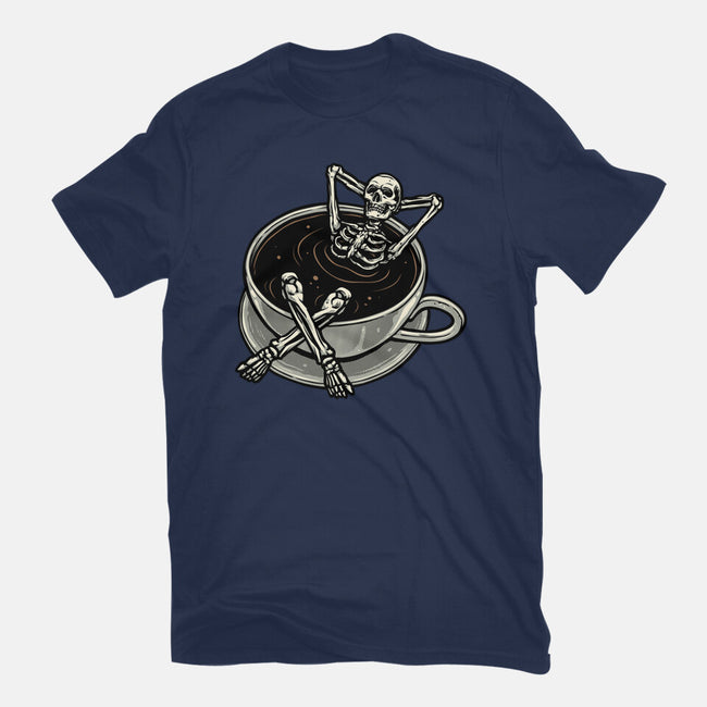 Coffee And Chill Vibes-Womens-Basic-Tee-momma_gorilla
