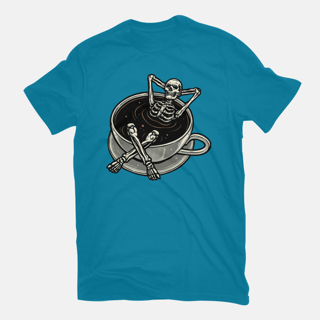 Coffee And Chill Vibes-Womens-Basic-Tee-momma_gorilla