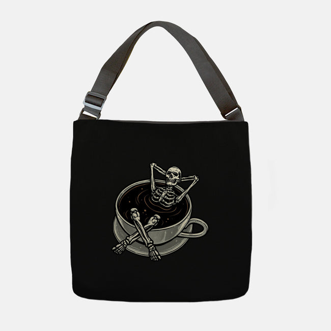 Coffee And Chill Vibes-None-Adjustable Tote-Bag-momma_gorilla