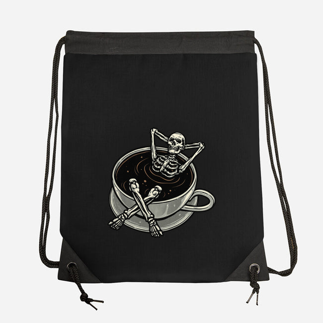 Coffee And Chill Vibes-None-Drawstring-Bag-momma_gorilla