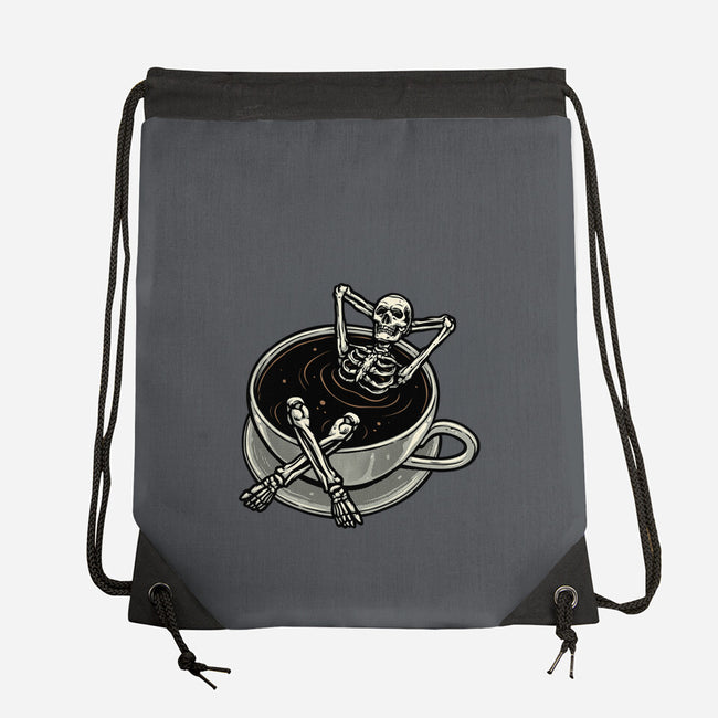 Coffee And Chill Vibes-None-Drawstring-Bag-momma_gorilla