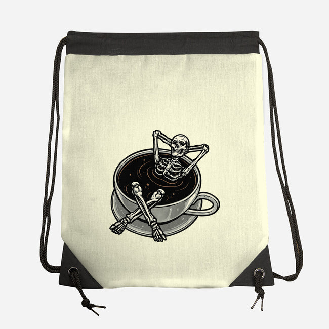 Coffee And Chill Vibes-None-Drawstring-Bag-momma_gorilla