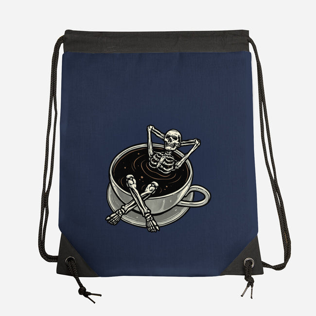 Coffee And Chill Vibes-None-Drawstring-Bag-momma_gorilla