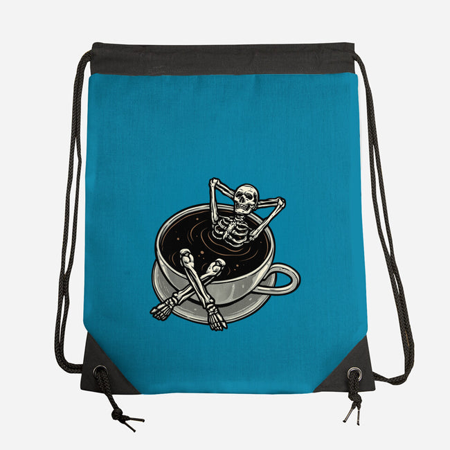 Coffee And Chill Vibes-None-Drawstring-Bag-momma_gorilla