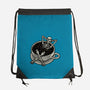 Coffee And Chill Vibes-None-Drawstring-Bag-momma_gorilla