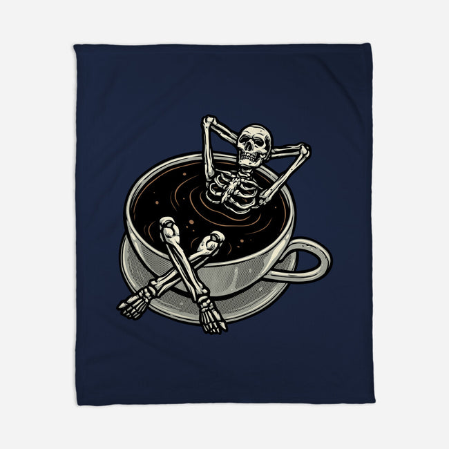 Coffee And Chill Vibes-None-Fleece-Blanket-momma_gorilla