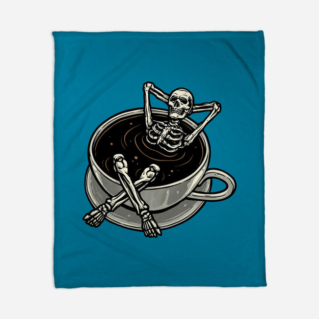 Coffee And Chill Vibes-None-Fleece-Blanket-momma_gorilla