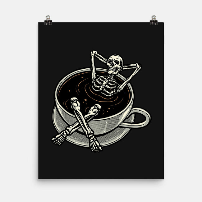 Coffee And Chill Vibes-None-Matte-Poster-momma_gorilla