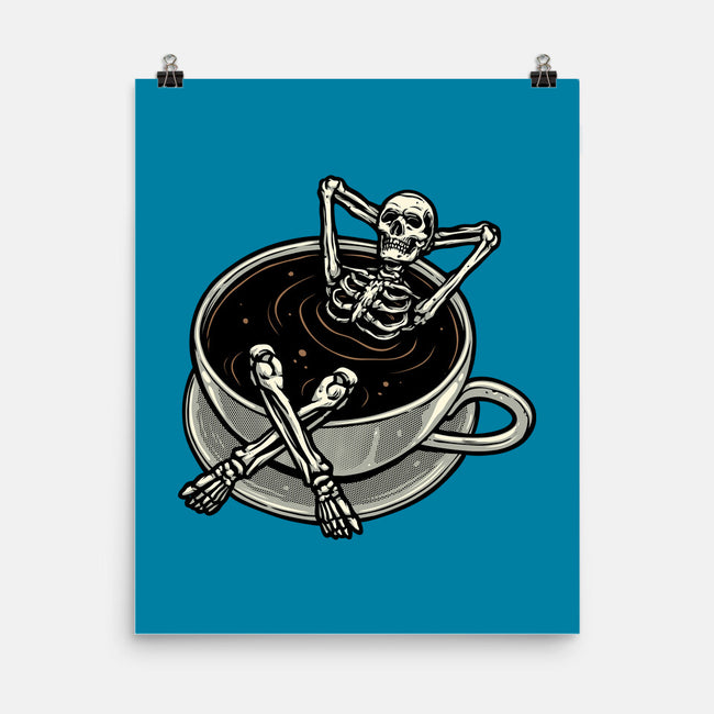 Coffee And Chill Vibes-None-Matte-Poster-momma_gorilla