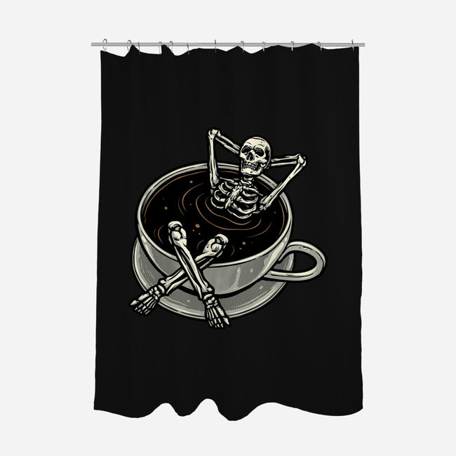 Coffee And Chill Vibes-None-Polyester-Shower Curtain-momma_gorilla
