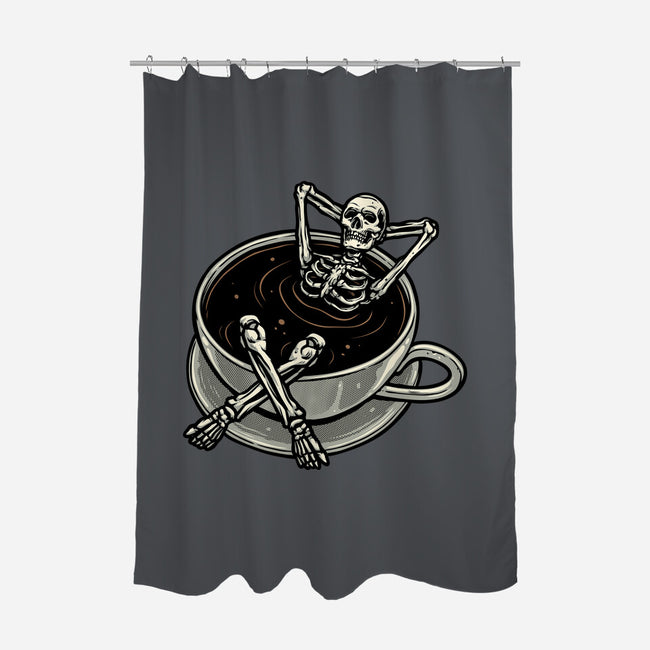 Coffee And Chill Vibes-None-Polyester-Shower Curtain-momma_gorilla