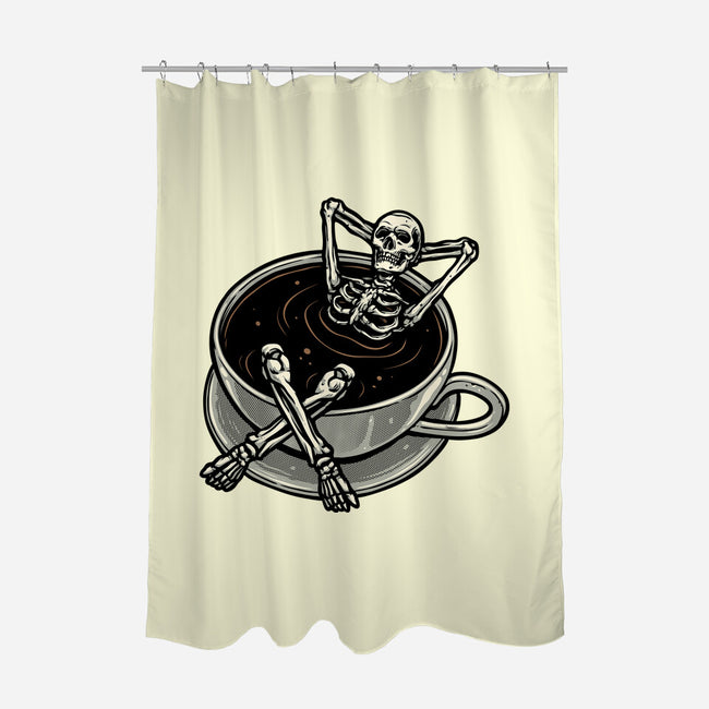 Coffee And Chill Vibes-None-Polyester-Shower Curtain-momma_gorilla