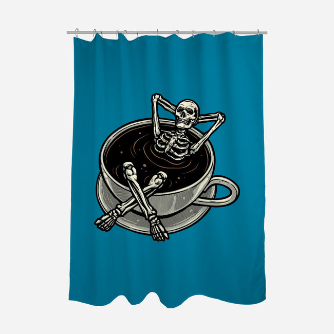 Coffee And Chill Vibes-None-Polyester-Shower Curtain-momma_gorilla