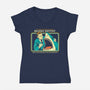 Sharks Dentist-Womens-V-Neck-Tee-Eoli Studio