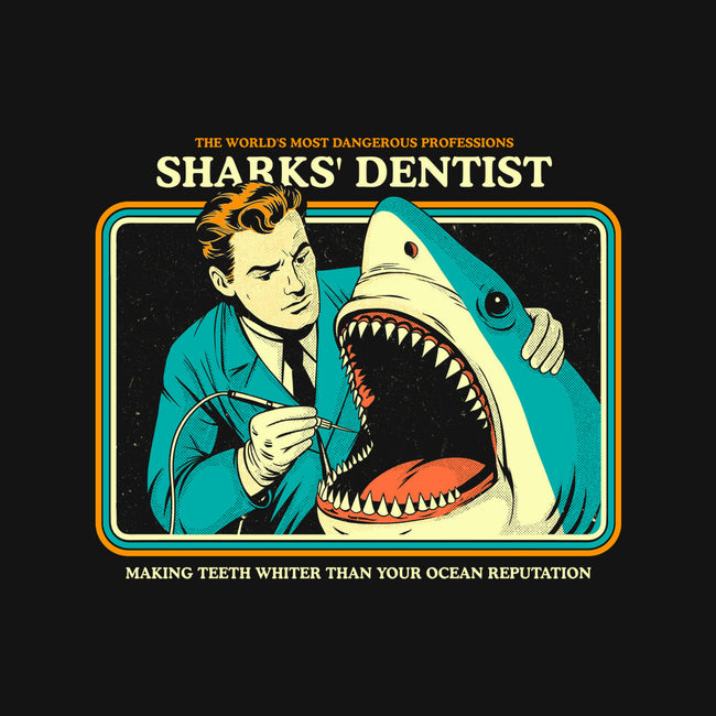 Sharks Dentist-Womens-V-Neck-Tee-Eoli Studio