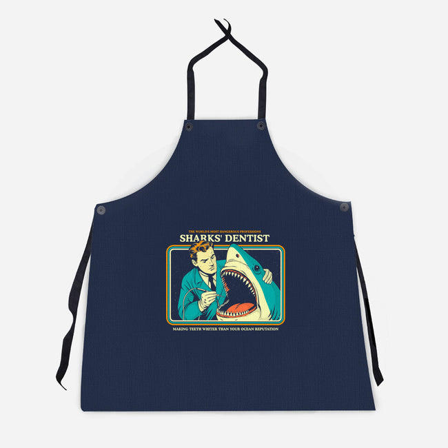 Sharks Dentist-Unisex-Kitchen-Apron-Eoli Studio