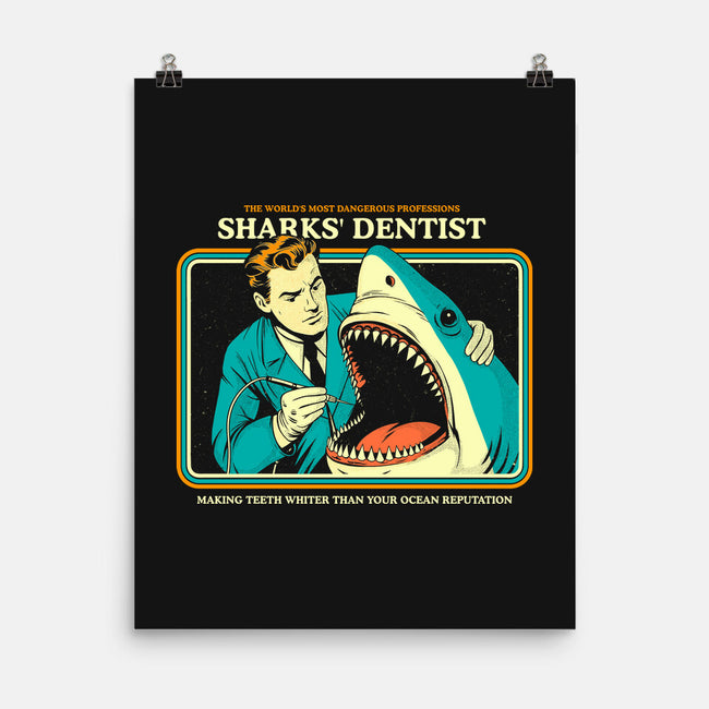 Sharks Dentist-None-Matte-Poster-Eoli Studio