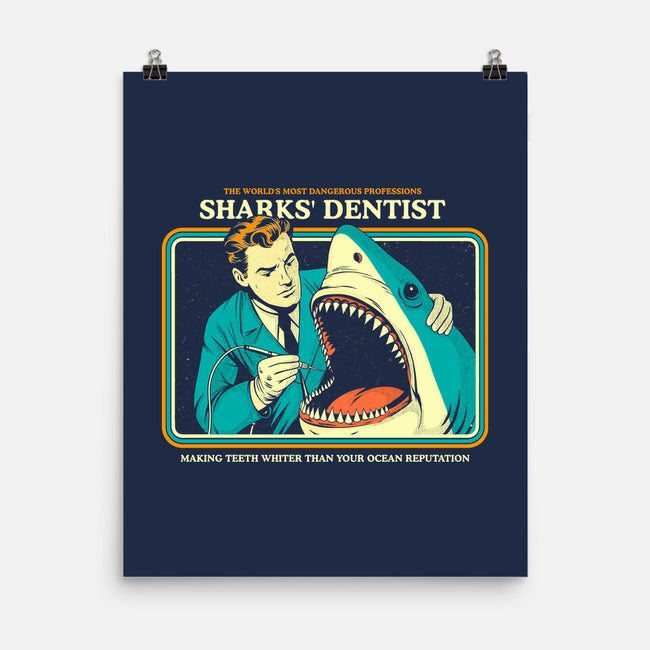 Sharks Dentist-None-Matte-Poster-Eoli Studio