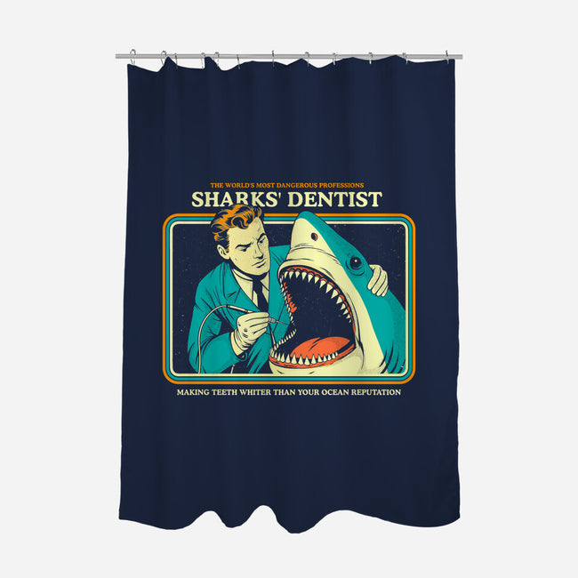 Sharks Dentist-None-Polyester-Shower Curtain-Eoli Studio