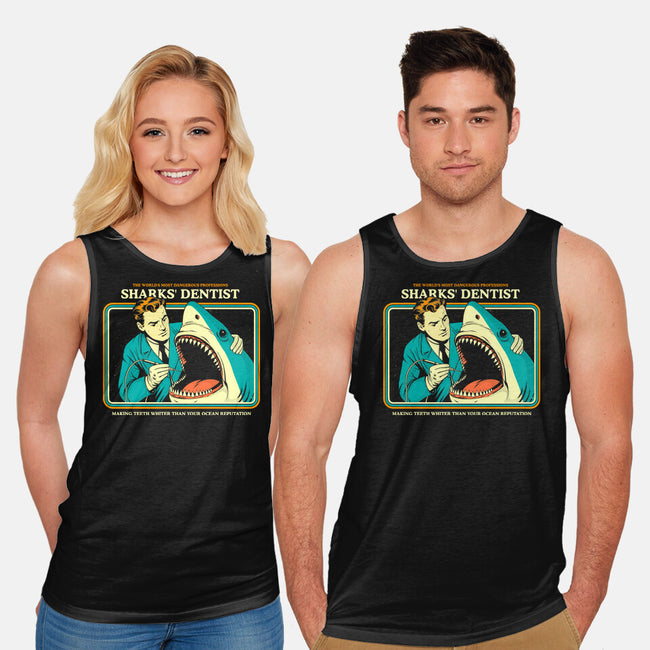 Sharks Dentist-Unisex-Basic-Tank-Eoli Studio