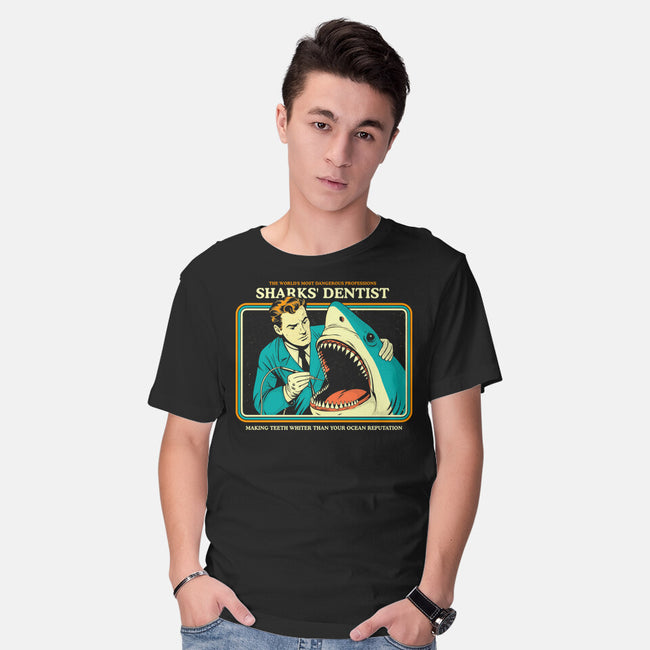 Sharks Dentist-Mens-Basic-Tee-Eoli Studio