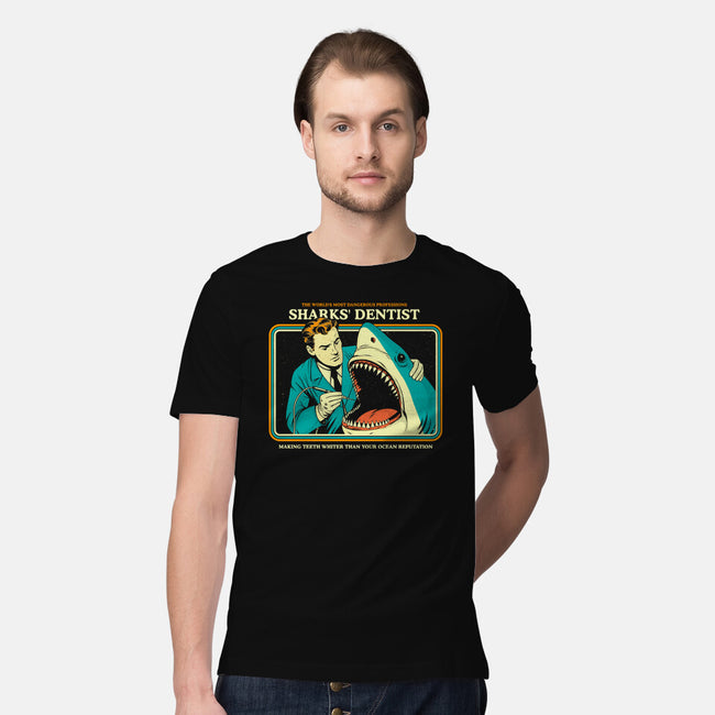Sharks Dentist-Mens-Premium-Tee-Eoli Studio