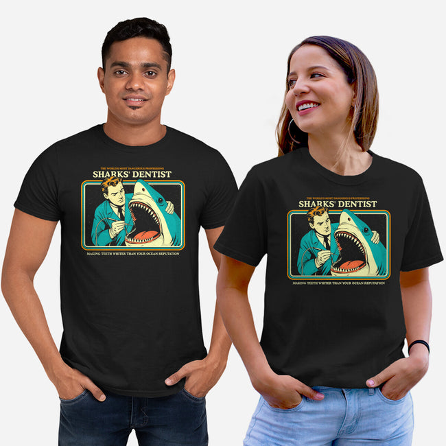 Sharks Dentist-Unisex-Basic-Tee-Eoli Studio