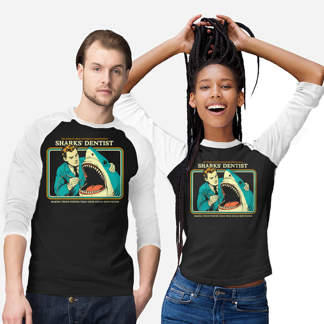 Sharks Dentist-Unisex-Baseball-Tee-Eoli Studio