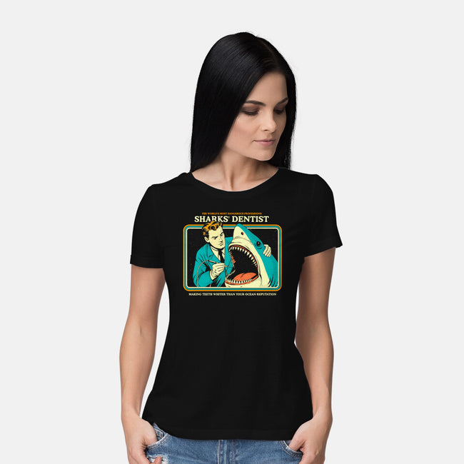 Sharks Dentist-Womens-Basic-Tee-Eoli Studio