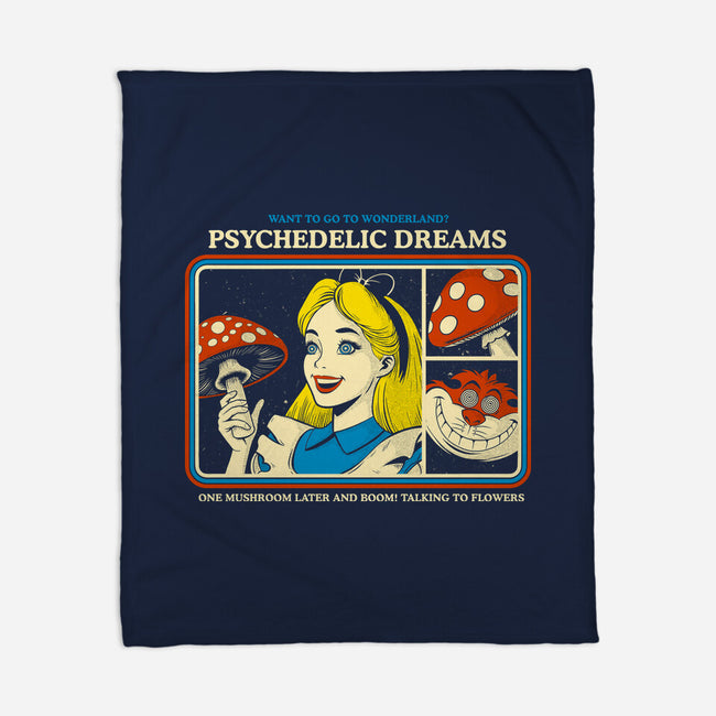 Psychedelic Dreams-None-Fleece-Blanket-Eoli Studio