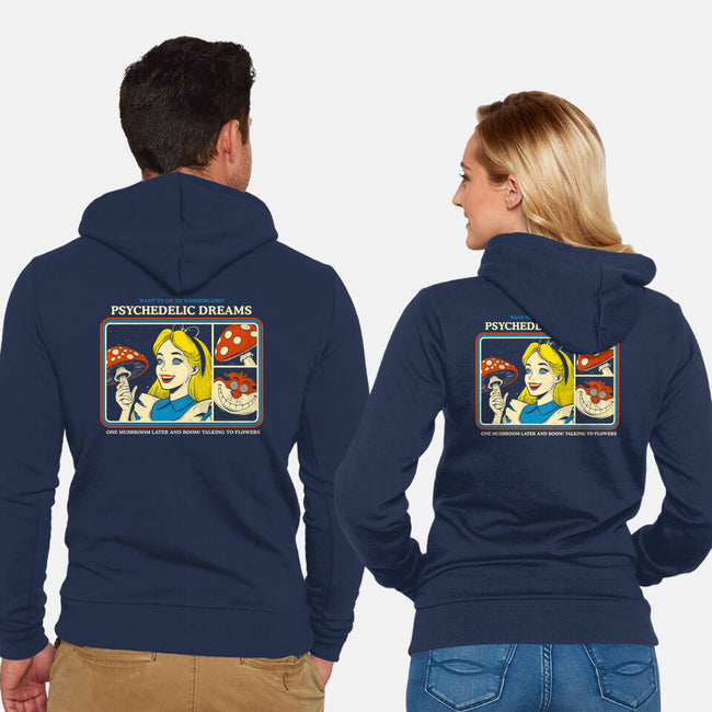 Psychedelic Dreams-Unisex-Zip-Up-Sweatshirt-Eoli Studio