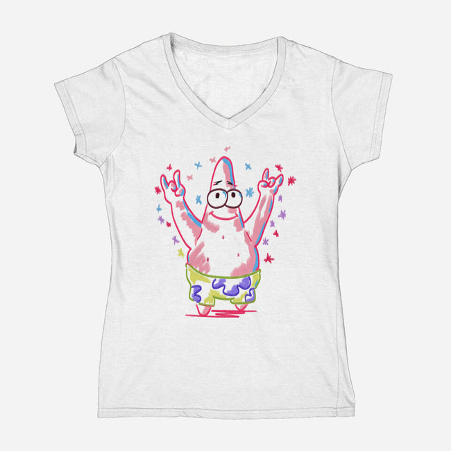 Rock-star-Womens-V-Neck-Tee-nickzzarto