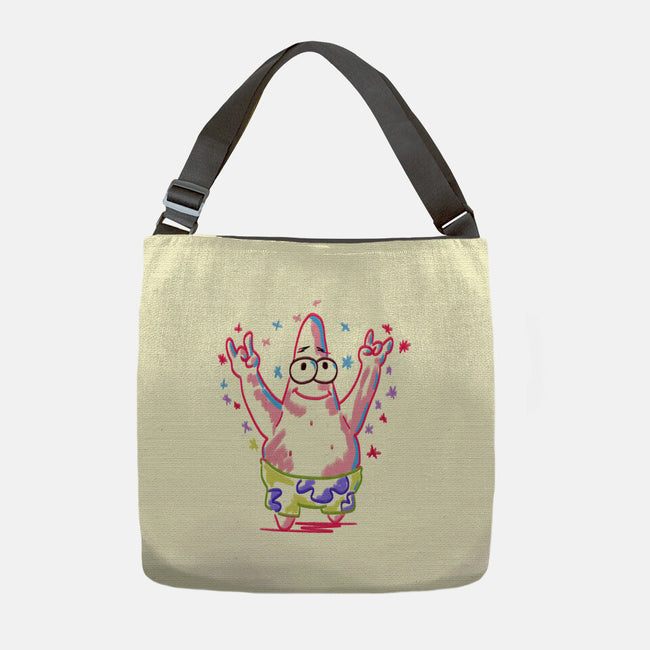 Rock-star-None-Adjustable Tote-Bag-nickzzarto