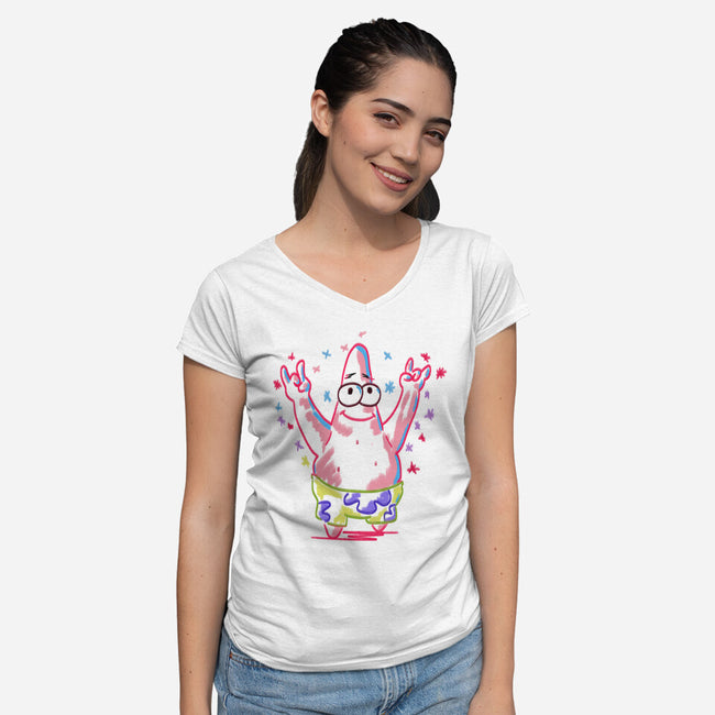 Rock-star-Womens-V-Neck-Tee-nickzzarto