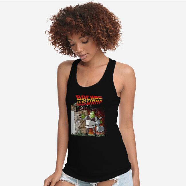 Back To The Swamp-Womens-Racerback-Tank-zascanauta