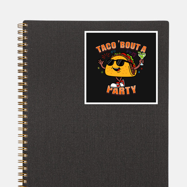 Taco Bout A Party-None-Glossy-Sticker-Boggs Nicolas