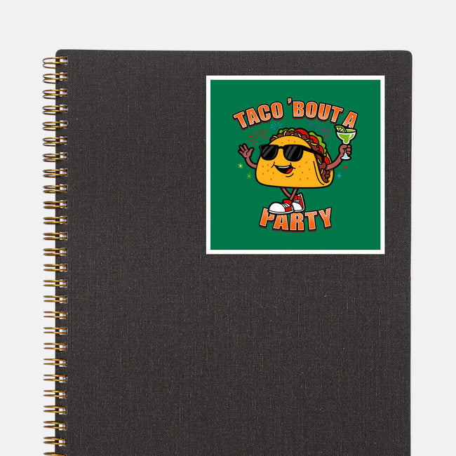 Taco Bout A Party-None-Glossy-Sticker-Boggs Nicolas