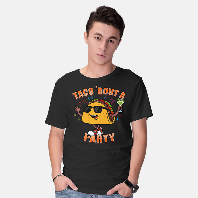 Taco Bout A Party-Mens-Basic-Tee-Boggs Nicolas