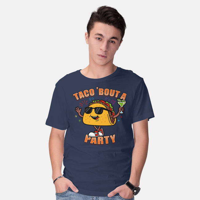 Taco Bout A Party-Mens-Basic-Tee-Boggs Nicolas